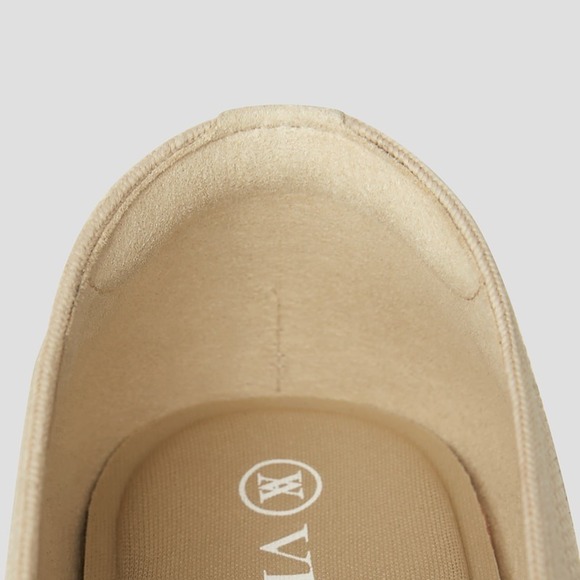 Vivaia Knit Loafers Braided Square Toe Slip On Loafers Beige Size 10 EUR 41.5 - Picture 3 of 13